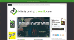 Desktop Screenshot of ministeriojuvenil.com